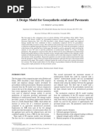 A Design Model For Geosynthetic - Reinforced Pavements