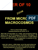 Earth and Universe Macro to Micro Distance