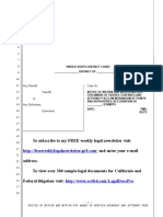 Sample Motion For Costs and Attorney's Fees Under Rule 4