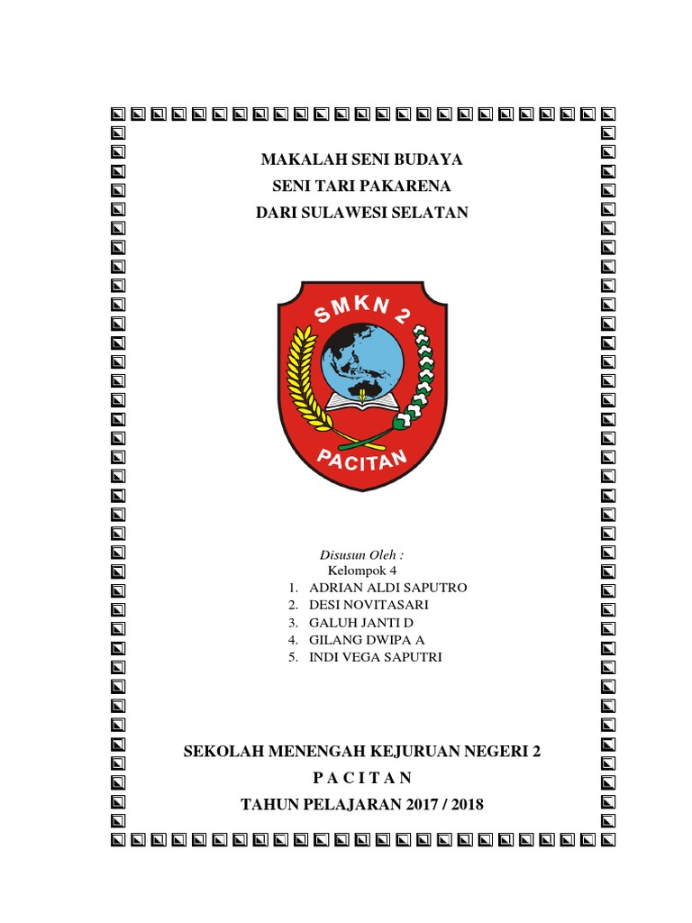 Makalah Seni Budaya Tari Pakarena