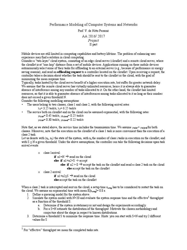 Cloudlet Performance Modeling for Mobile Tasks | PDF | Cloud Computing ...