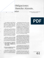 Derecho de Obligaciones. Derecho Comparado. Aleman, Español y Suizo PDF