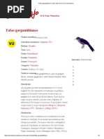Fafao Gargantiblanco _ Libro Rojo de La Fauna Venezolana