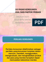 Analisis Pasar Konsumen