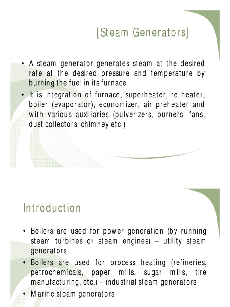 Steam Generator PDF Boiler Steam Engine