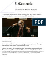 “Misoginia”, La Columna de Marco Aurelio Denegri _ Luces _ Libros _ El Comercio Perú