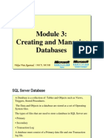 Module 03 - Creating and Managing Databases