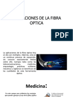 Aplicaciones de La Fibra Optica