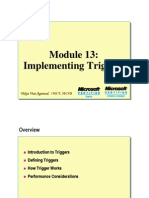 Module 13 Implementing Triggers