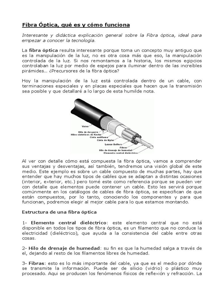 Es Obligatorio Cambiar A Fibra Optica