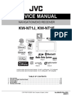 JVC Kw-Nt1e Kw-nt1j Navigation DVD Receiver 2009 SM