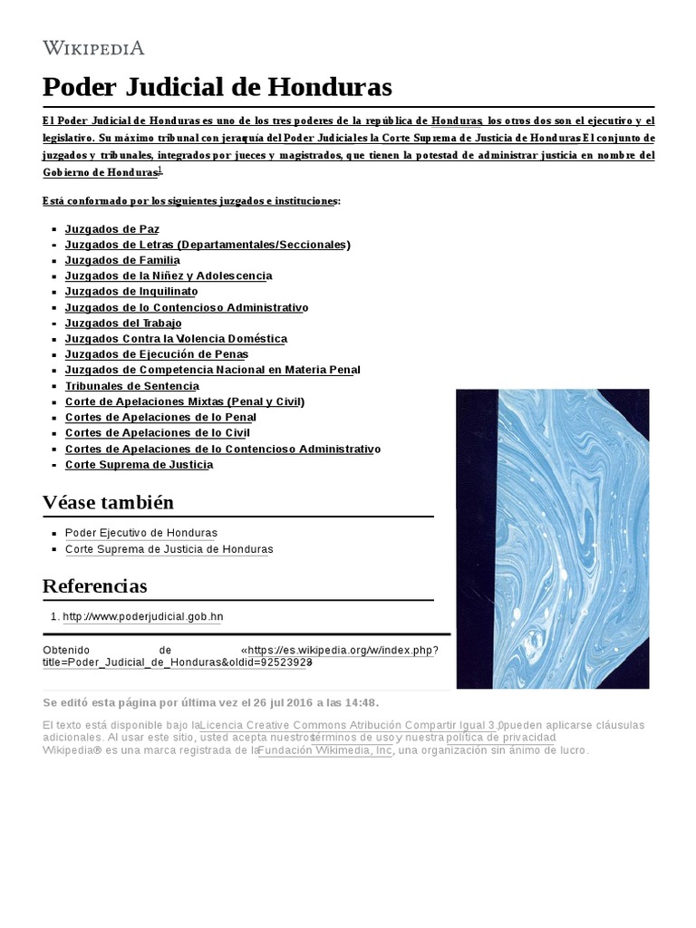 Poder Judicial de Honduras | PDF
