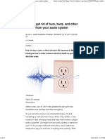 How To Get Rid of Hum, Buzz, and Other Noises From Your Audio System