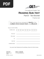 OET Reading Test 3 - Part B