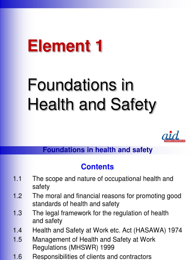 StudentNGC1 Element 1 Foundations in Health & Safety E&W PDF