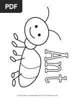 Sweet Bugs Coloring Pages PDF