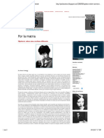 Por La Matria: Hipótesis Sobre Una Escritura Diferente