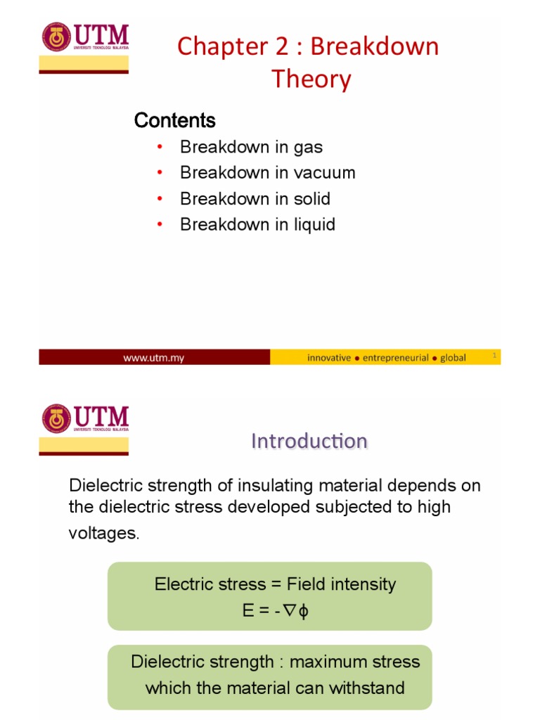 4 Breakdown Theory1 PDF Electrical Breakdown Dielectric