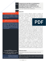 Paradoxos Entre Governança Corporativa e Ocorrência de Práticas de Corrupção