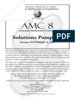 Solutions Pamphlet: American Mathematics Competitions