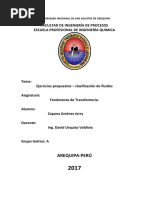 Ejercicios Propuestos – Clasificación de Fluidos - Zapana Jimenez Jerry