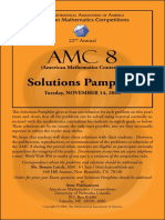 Solutions Pamphlet: American Mathematics Competitions