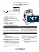 RLGF Self Priming Centrifugal Pumps: Owner's Manual