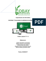 Ambiente de Trabajo de Excel - Equipo Verde