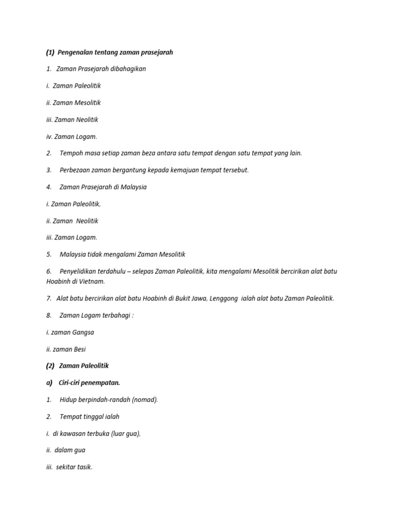 Pengenalan Pra Sejarah  PDF