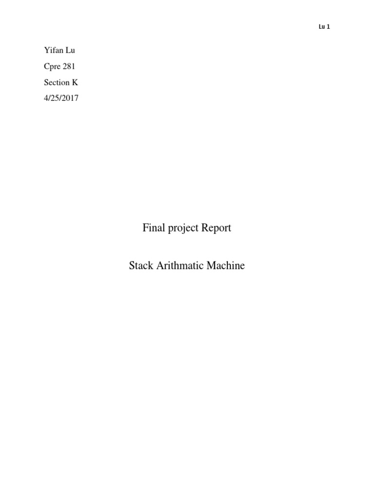 281 Final Project Report | PDF | Teaching Methods & Materials | Science ...