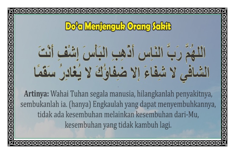 940 Koleksi Contoh Undangan Jenguk Orang Sakit HD Terbaru