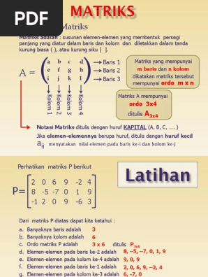 01 Matriks Perkenalan