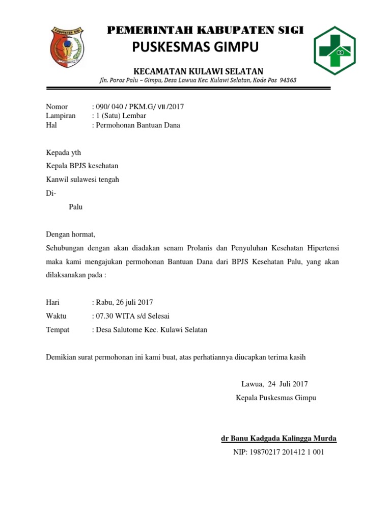 PERMOHONAN BANTUAN DANA docx