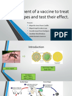 Development of A Vaccine To Treat Dengue Types and Test Their Effect