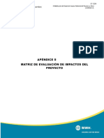 Apndice S, Matriz de Evaluacin de Impactos Del Proyecto