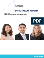 Rotman Full Time MBA Employment and Salary Report 2016 2017 PDF