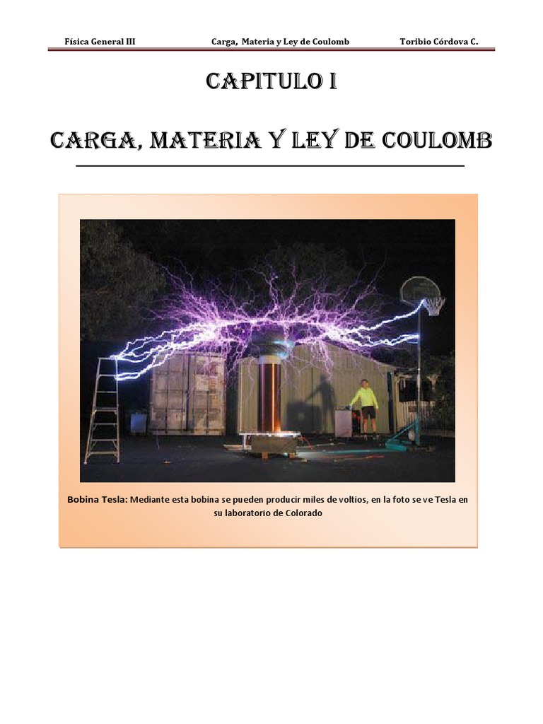 Carga Electrica y Campo Electrico PDF Electrón Carga eléctrica