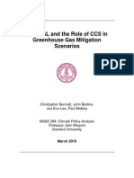 MARKAL and the Role of CCS in Greenhouse Gas Mitigation Scenarios