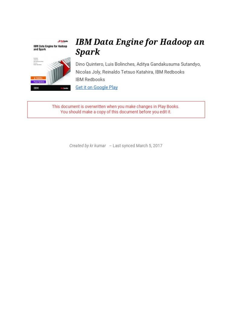 IBM Data Engine for Hadoop & Spark | PDF | Games & Activities | Art