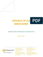 Republic of Fiji Green Bond - Second Party Opinion by Sustainalytics - Oct 2017