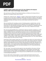 Liquidax Capital Appoints Microsoft's IoT and AI Business Development Director, Matt Vasey To Its Strategic Advisory Board