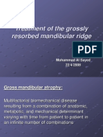 Treatment of the Grossly Resorbed Mandibular Ridge2