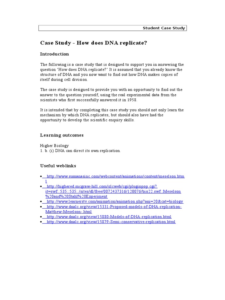 Understanding DNA Replication Methods | PDF | Dna | Dna Replication