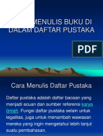 Cara Menulis Buku Di Dalam Daftar Pustaka.liza