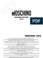 moschino training book rtw main ss18
