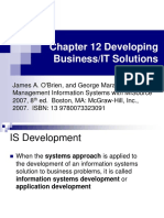 Chapter 12 Developing Business/IT Solutions