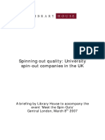 UK University Spin-Out Report 2007