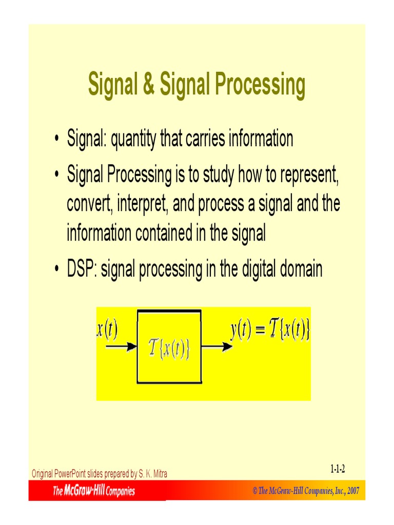 ch1 Mitra DSP C PDF Filter (Signal Processing) Synthesizer