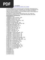 Tabela Ascii