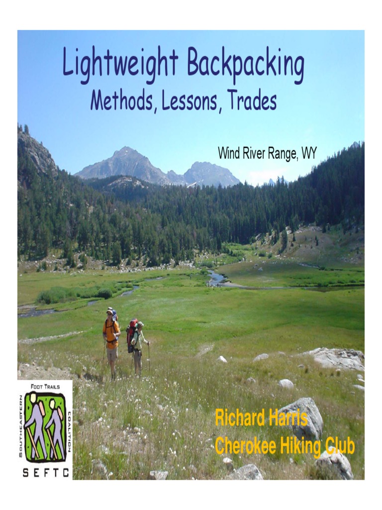 Backpacking Light Pdf Pdf Backpacking Wilderness Meal